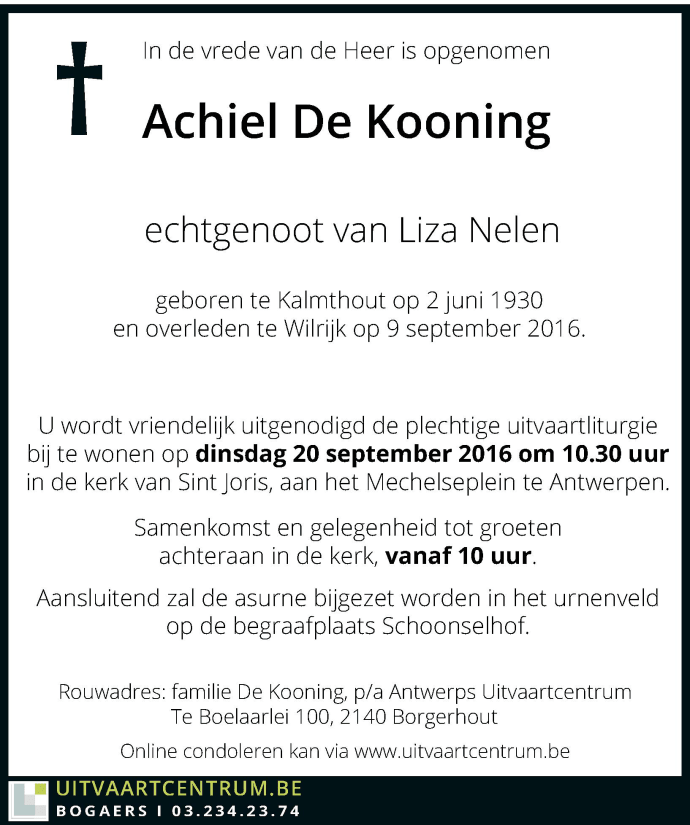 Achiel De Kooning