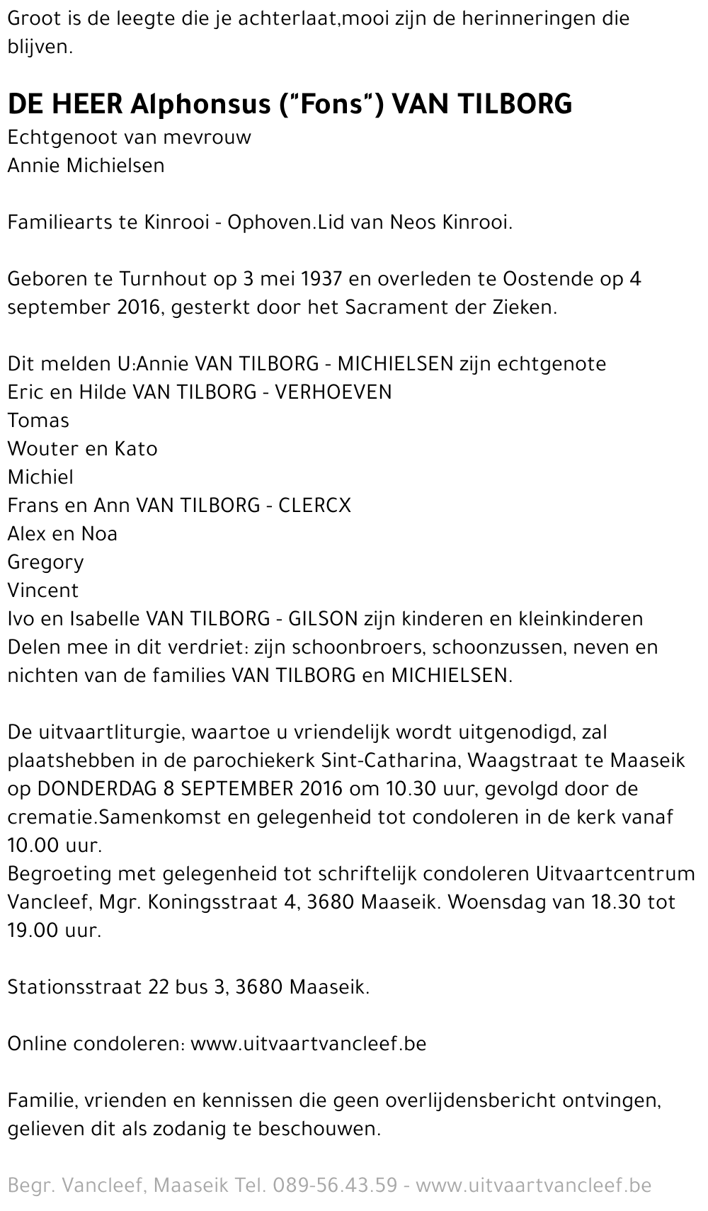 Alphonsus Van Tilborg