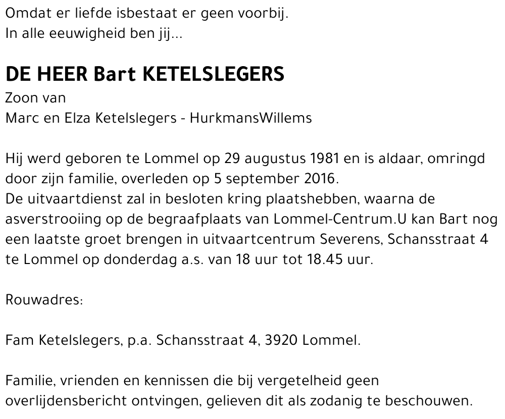 Bart Ketelslegers