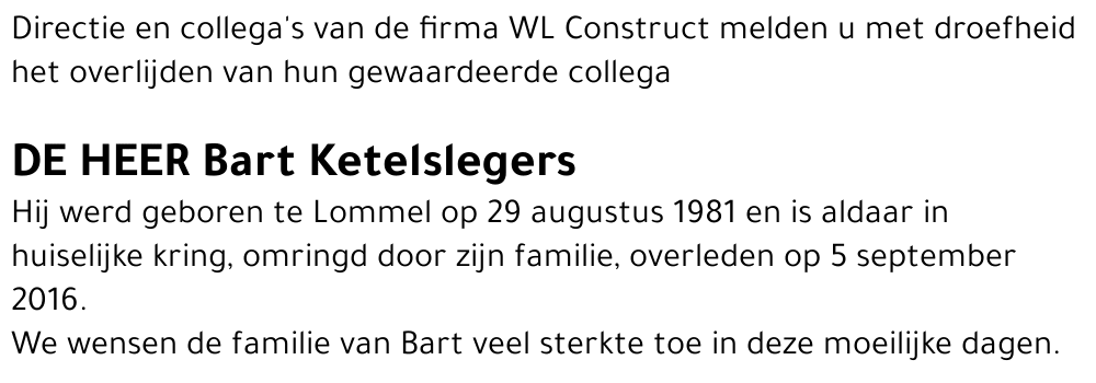 Bart Ketelslegers