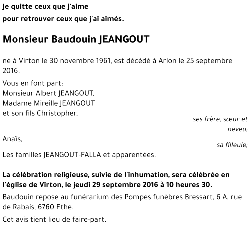 Baudouin JEANGOUT 