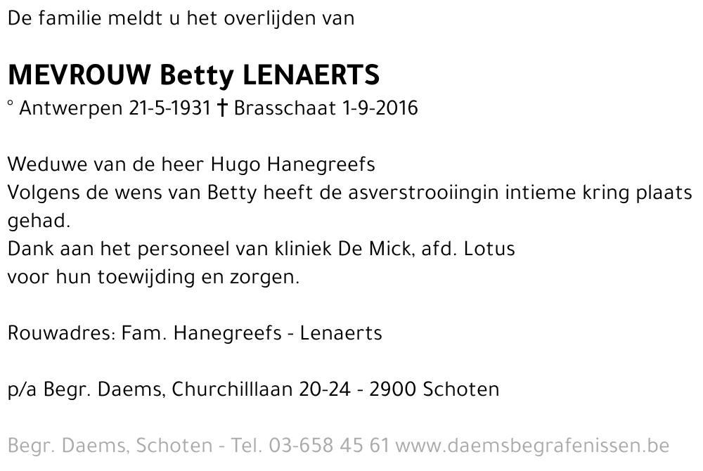 Bertha Lenaerts