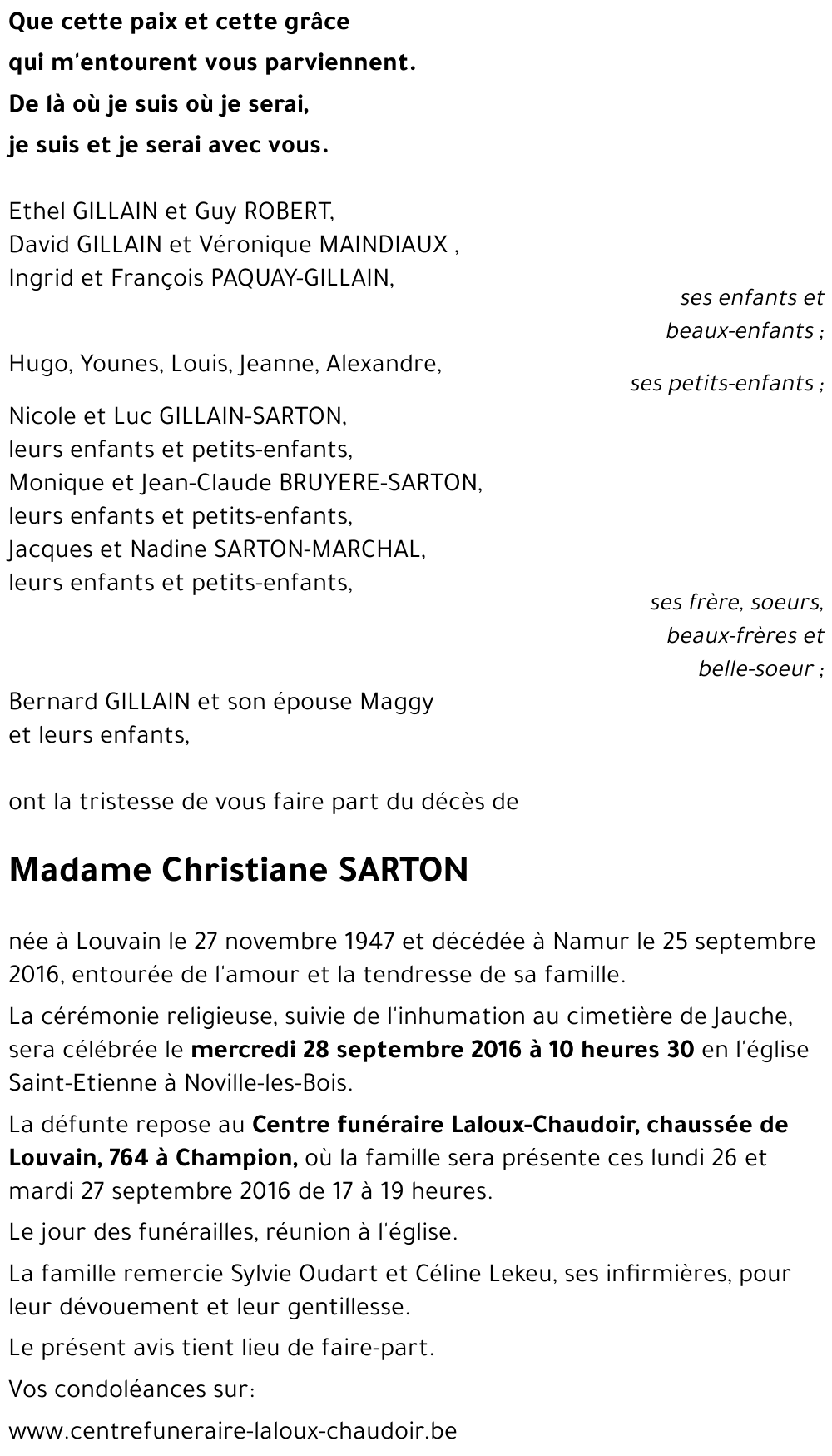 Christiane SARTON