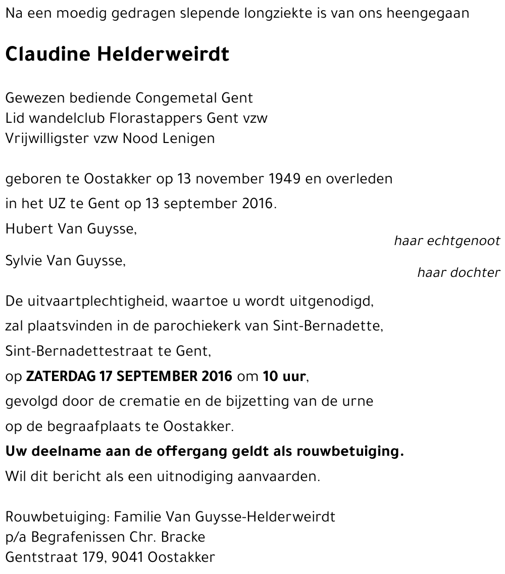 Claudine Helderweirdt