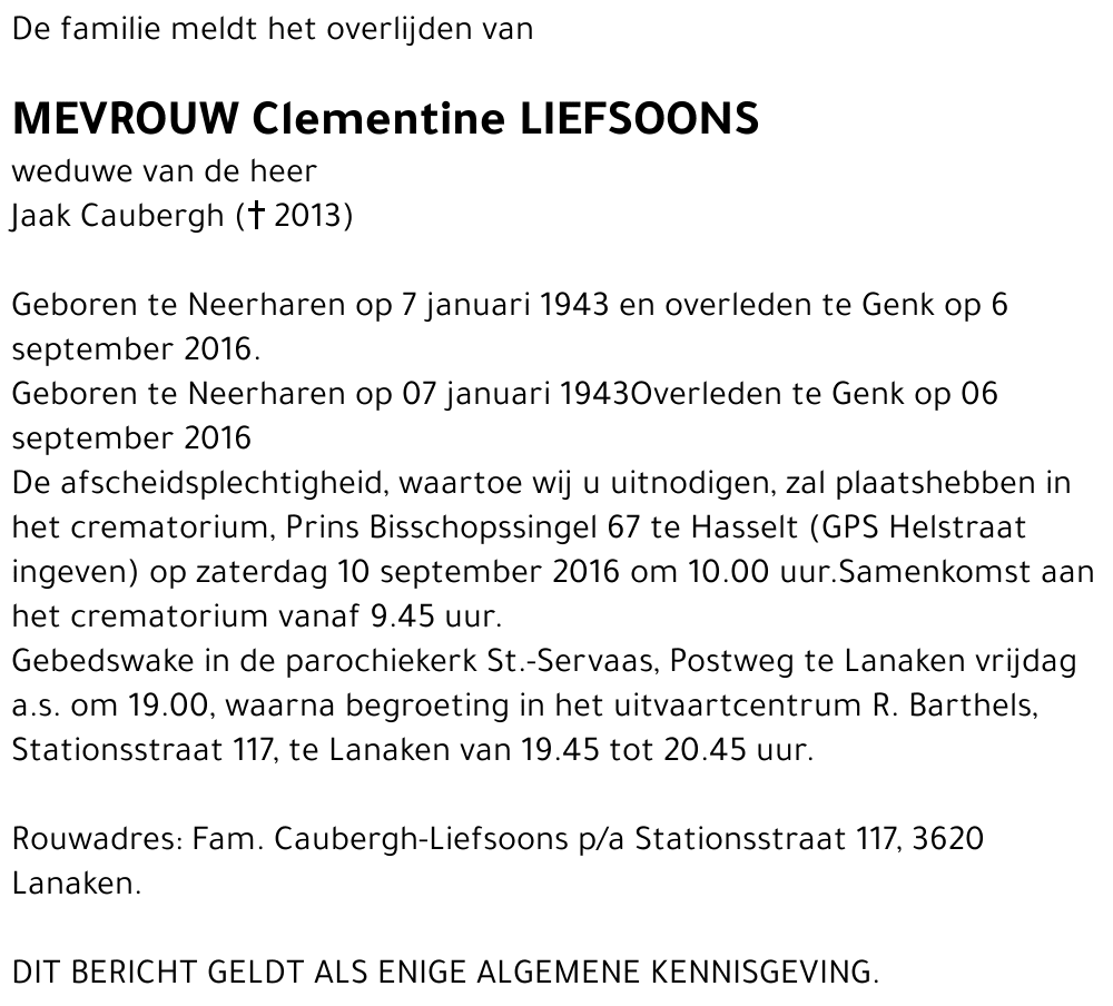 Clementine Liefsoons