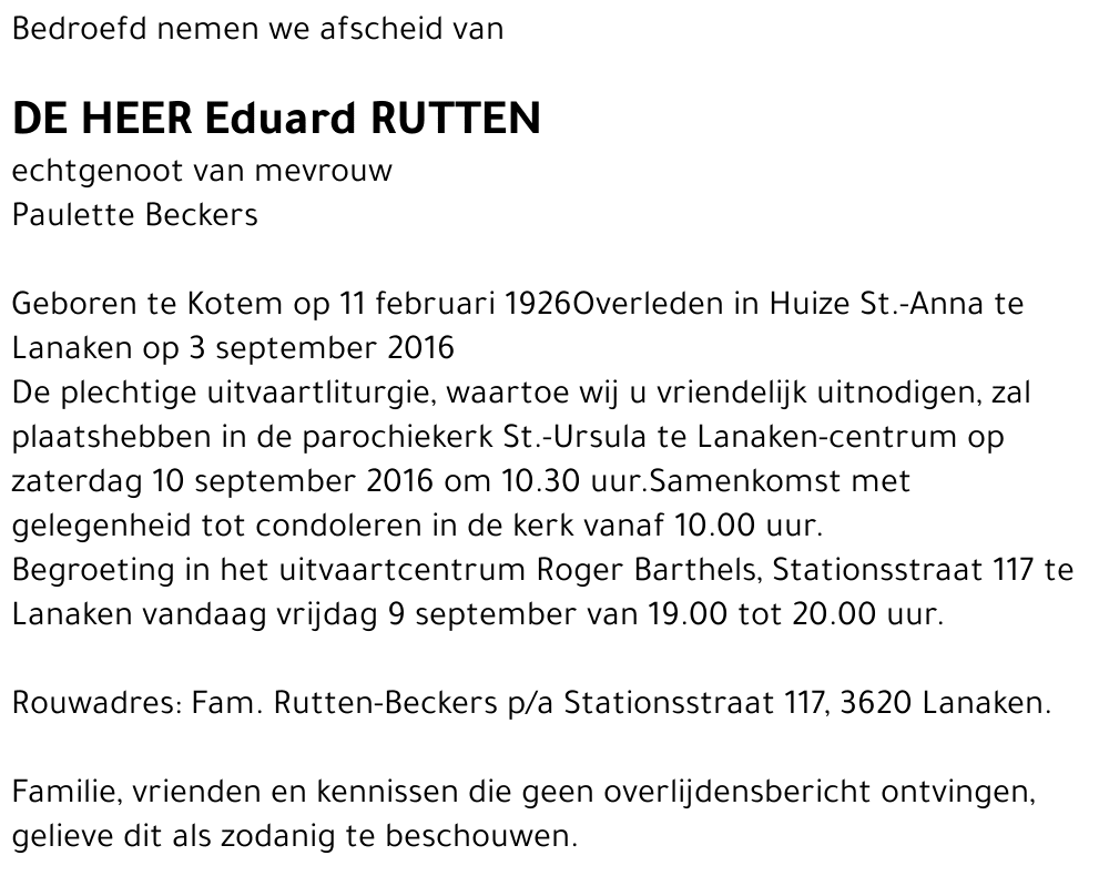 Eduard Rutten