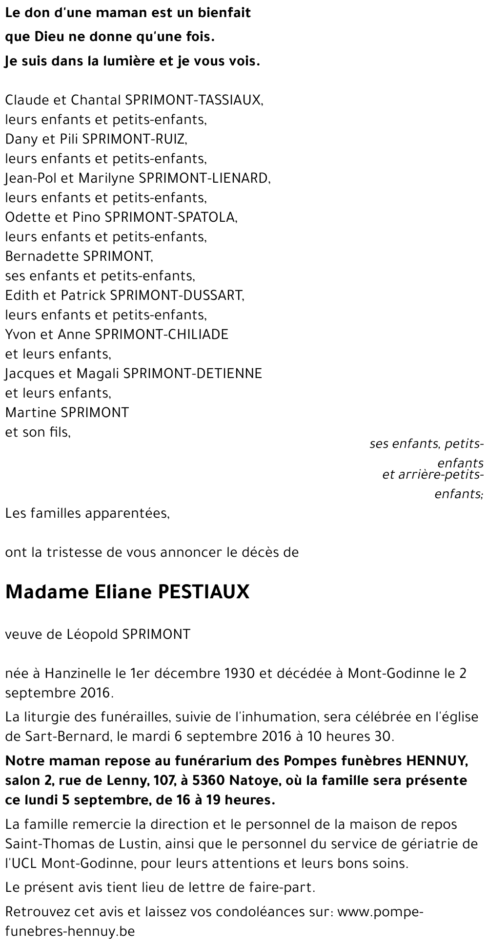 Eliane PESTIAUX