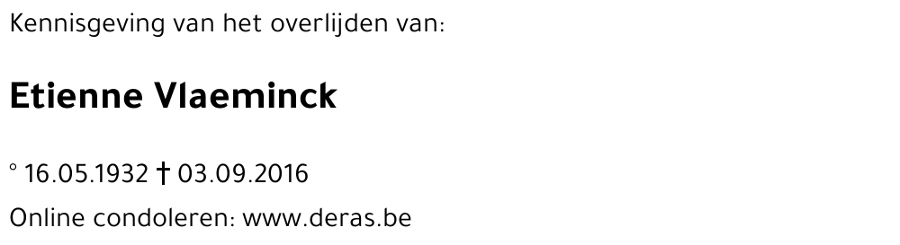 Etienne Vlaeminck
