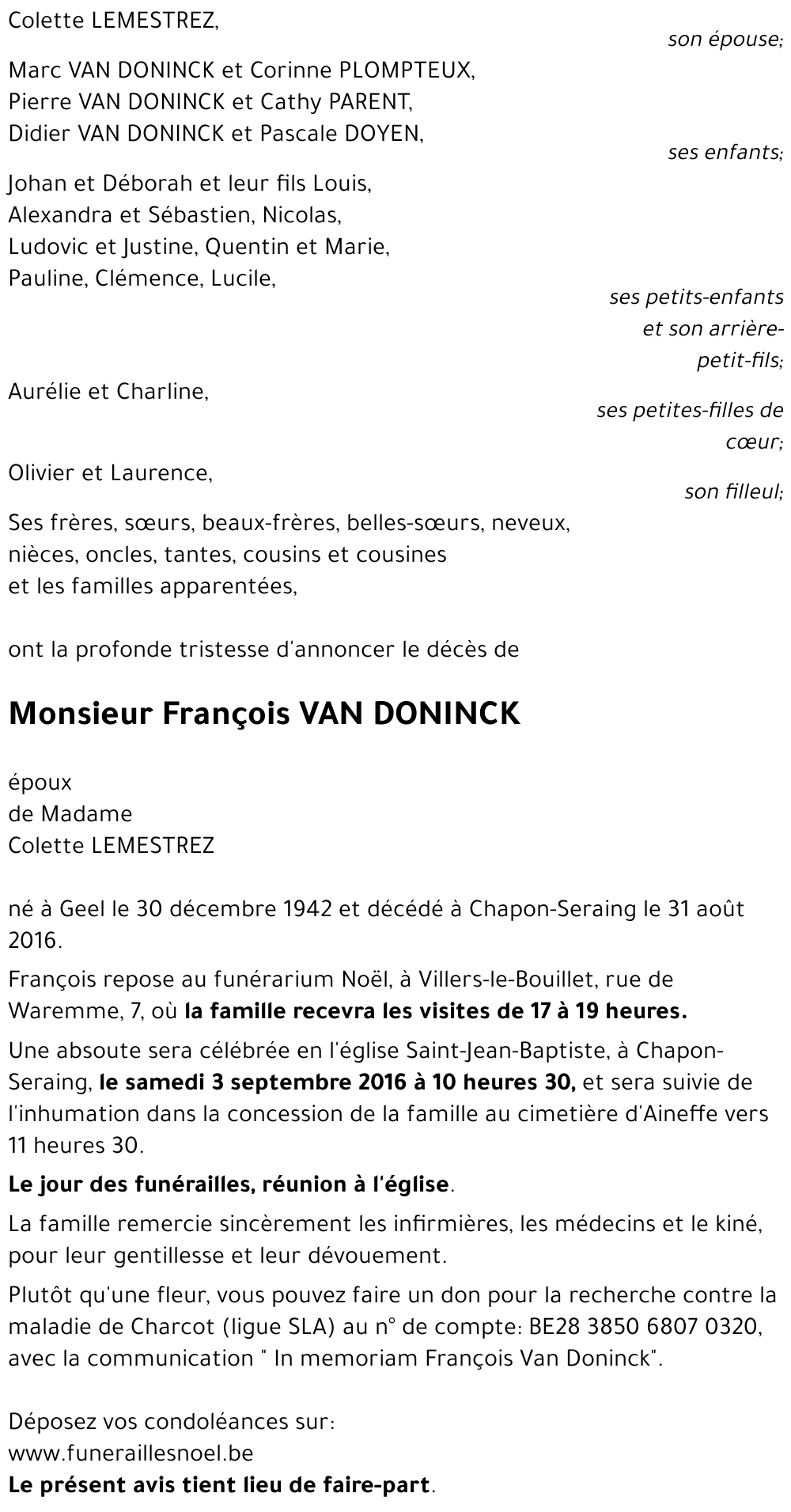 François VAN DONINCK