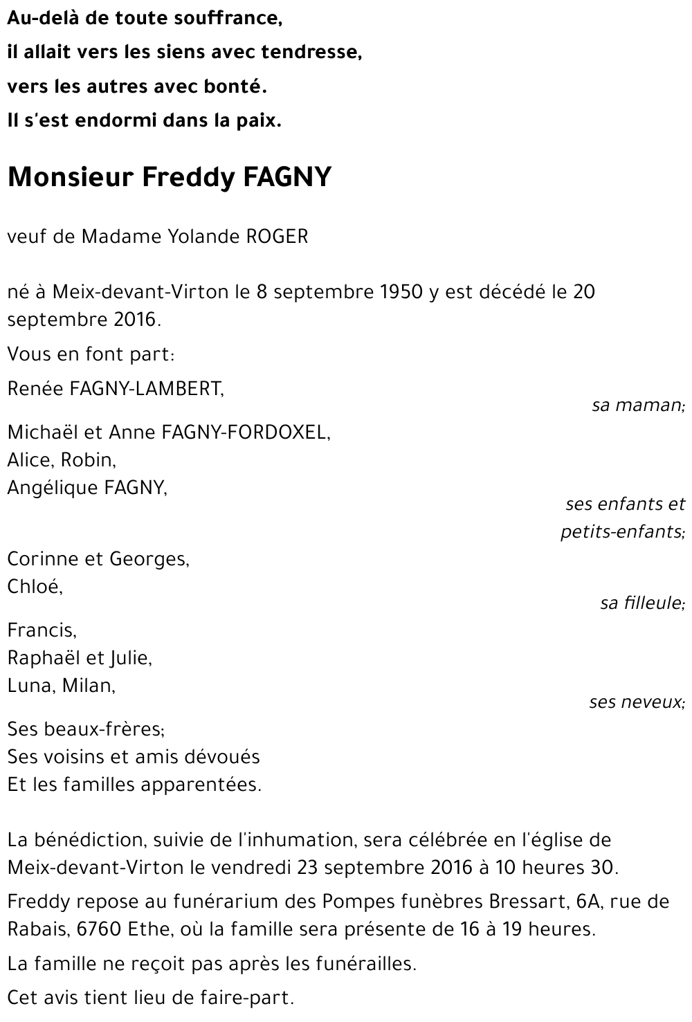 Freddy FAGNY 