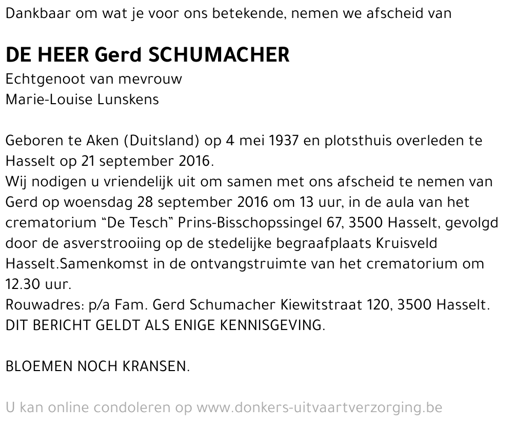 Gerd Schumacher