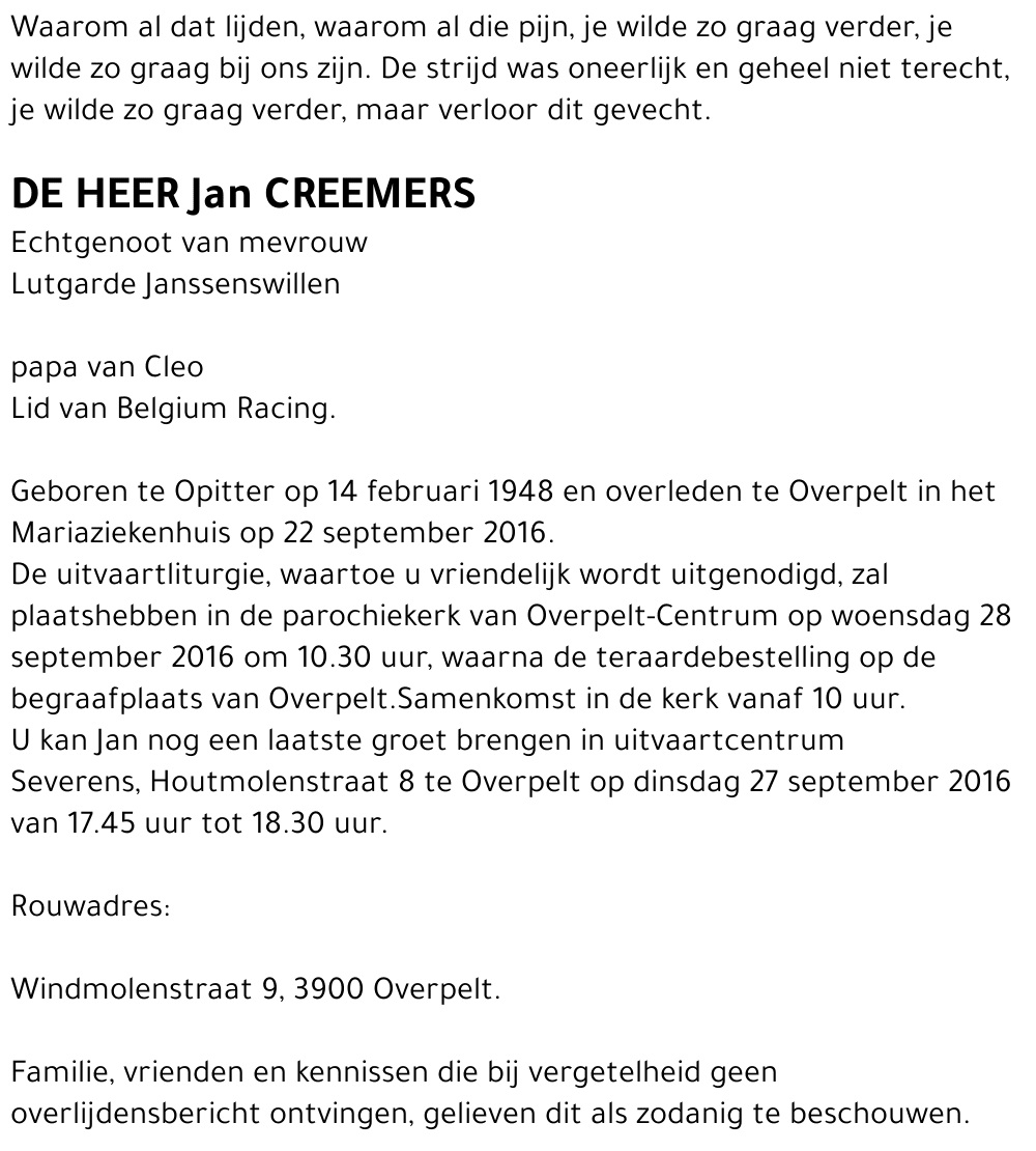 Jan Creemers