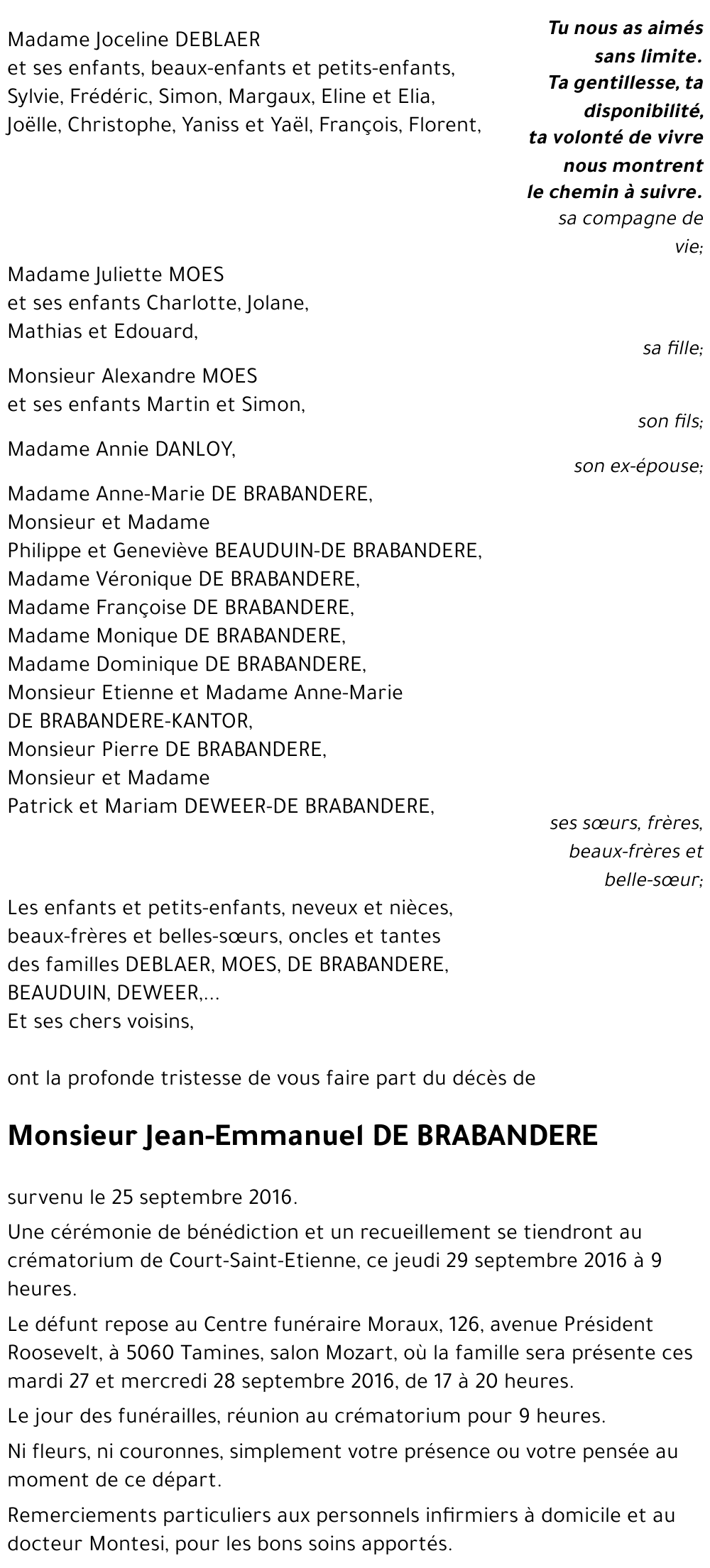 Jean-Emmanuel DE BRABANDERE