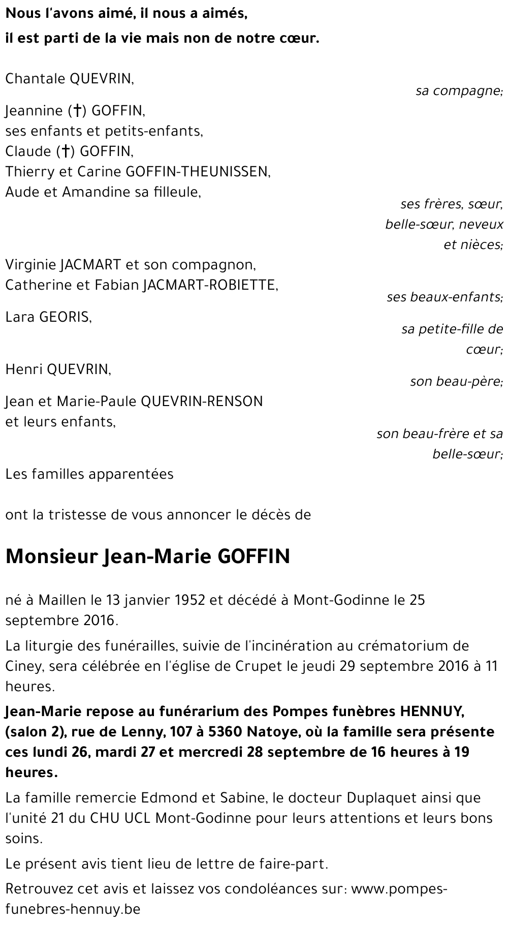Jean-Marie GOFFIN