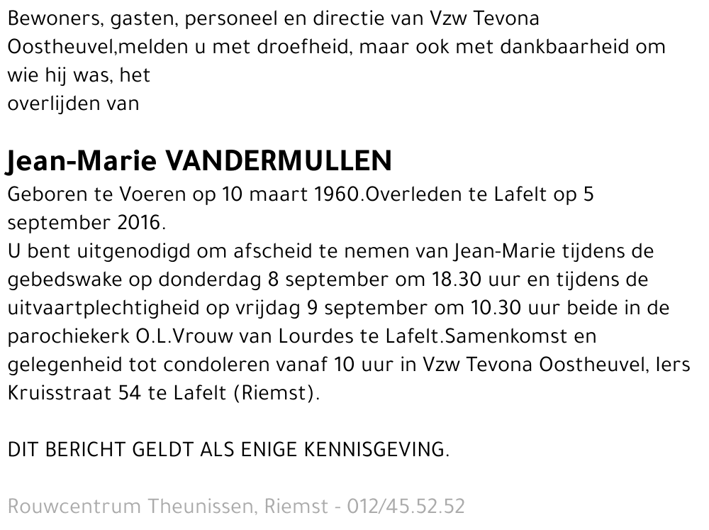 Jean-Marie Vandermullen