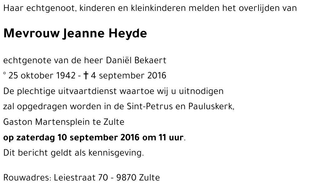 Jeanne Heyde