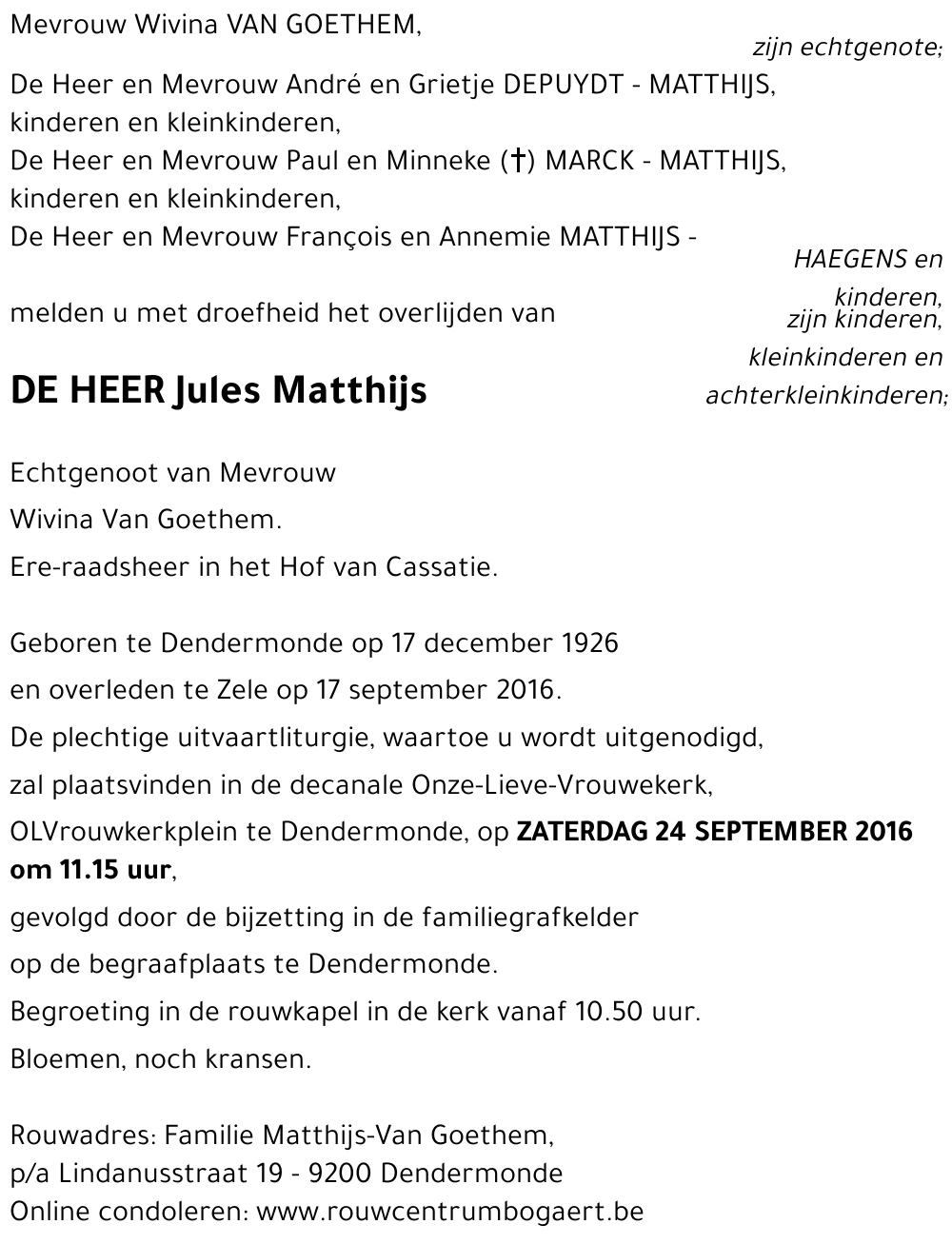 Jules Matthijs