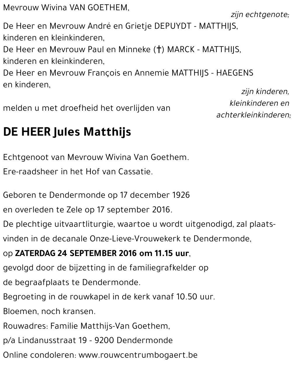 Jules Matthijs