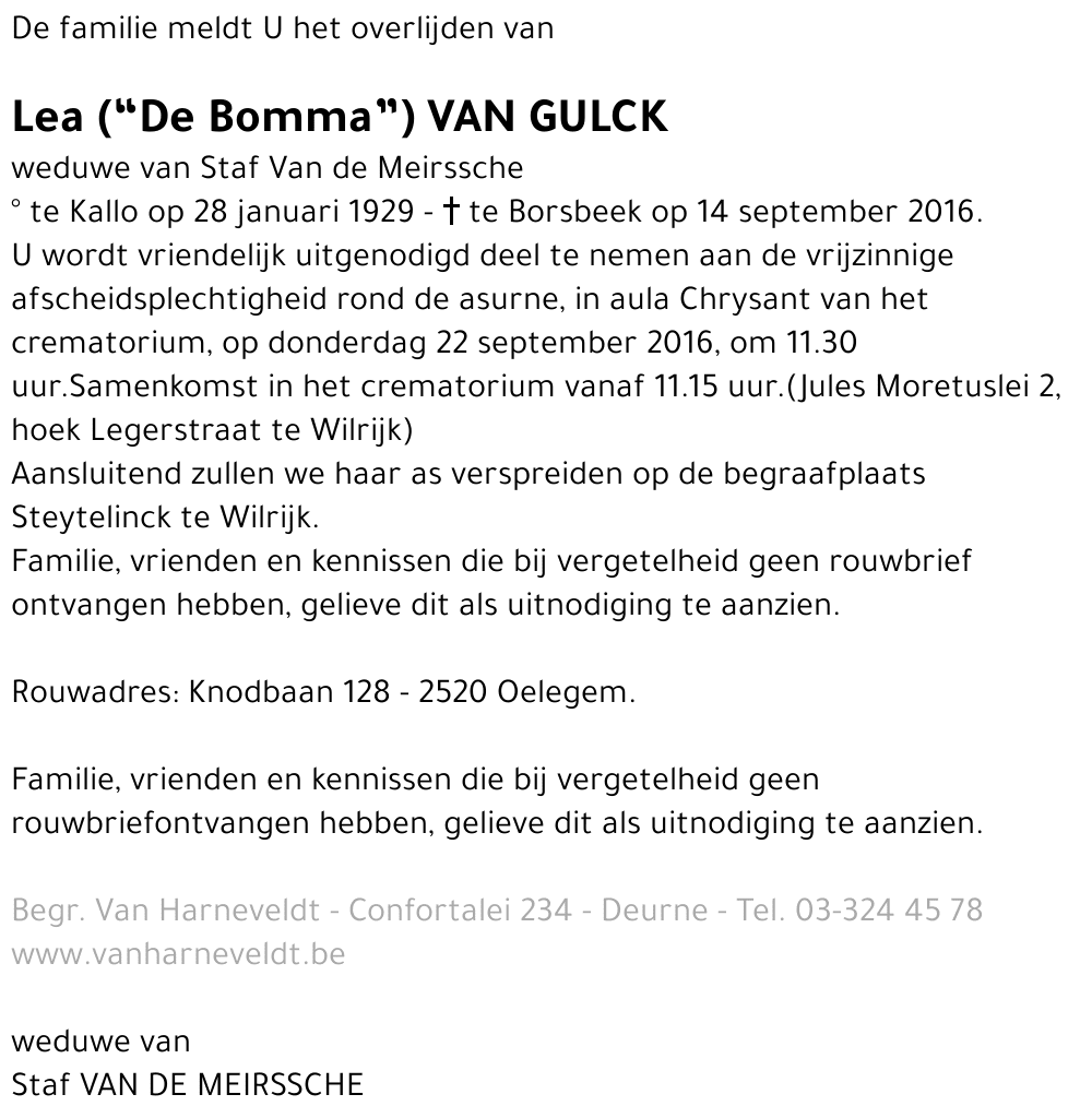 Lea Van Gulck