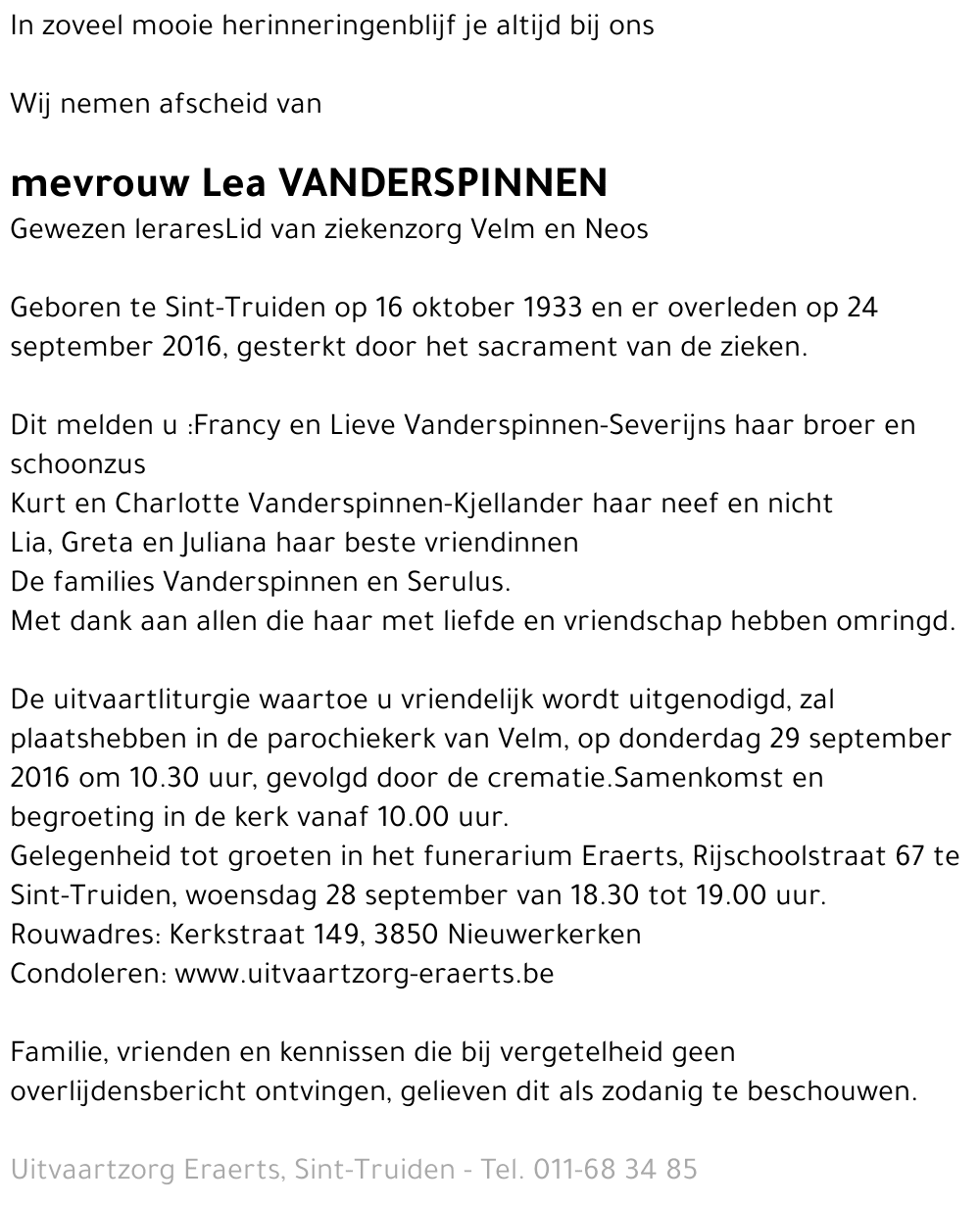 Lea Vanderspinnen
