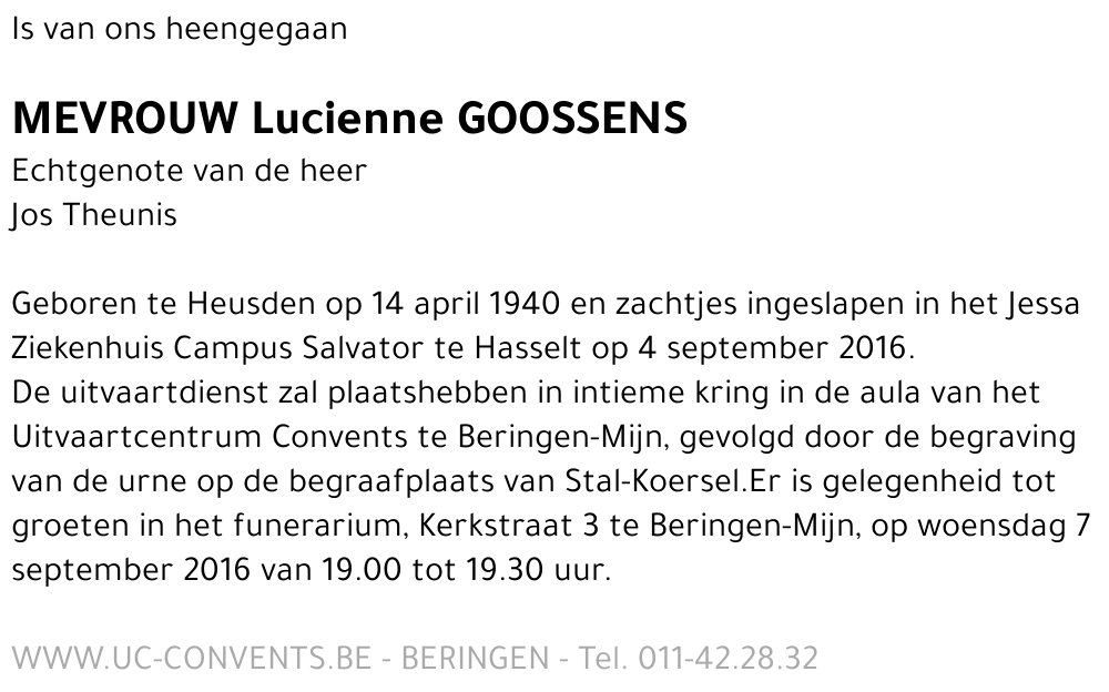Lucienne Goossens