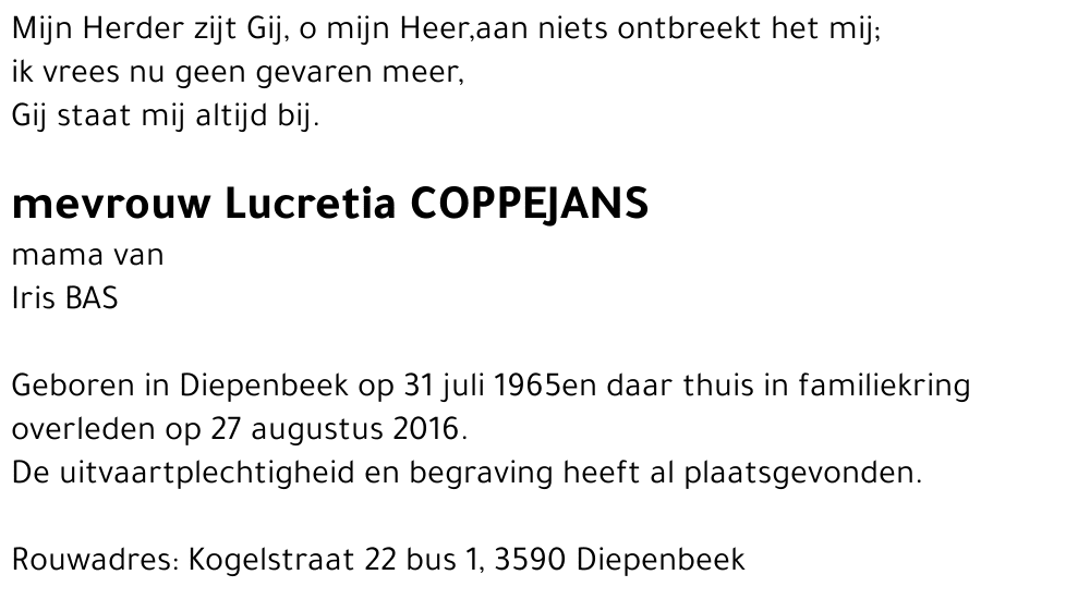 Lucretia Coppejans