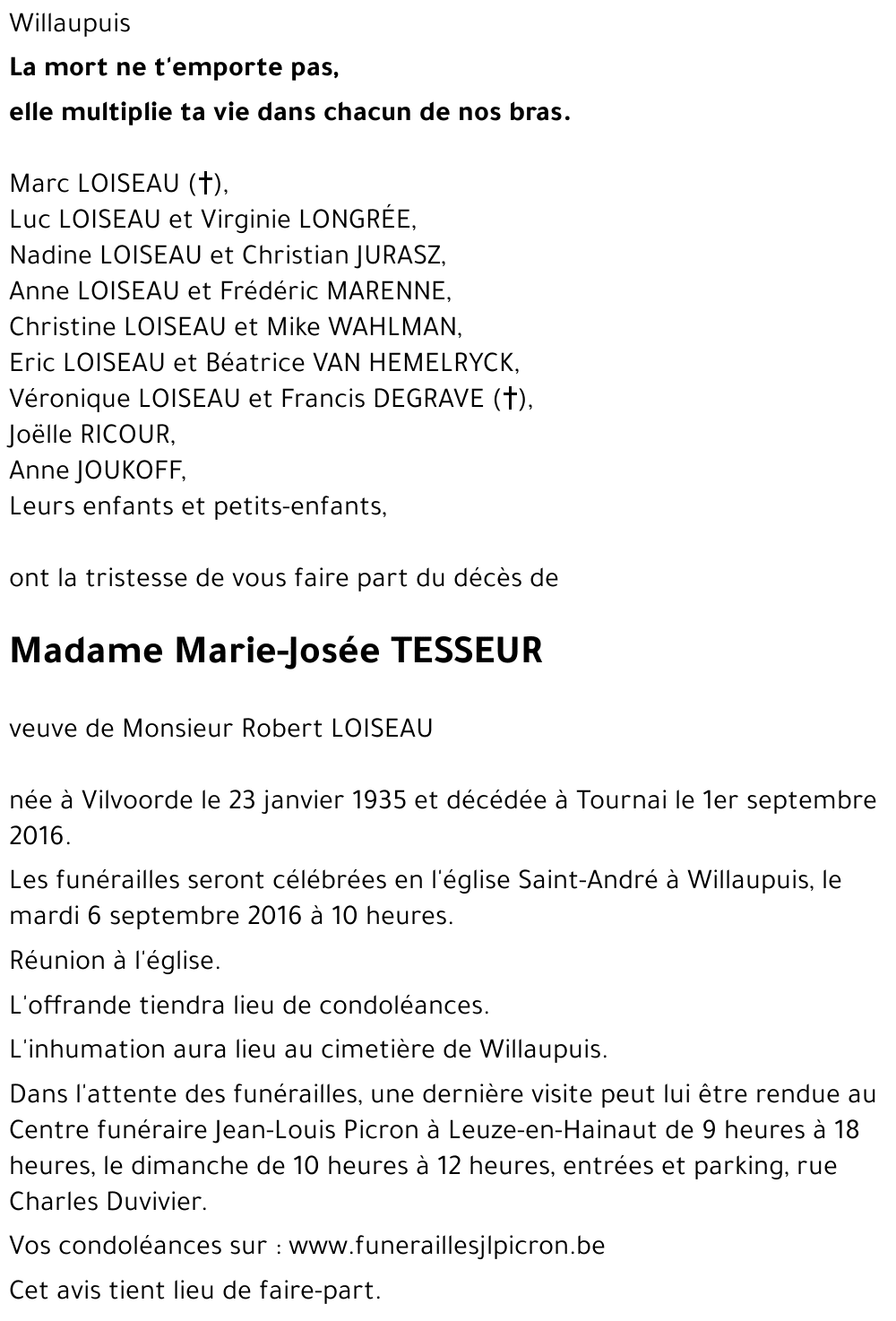 Marie-Josée TESSEUR