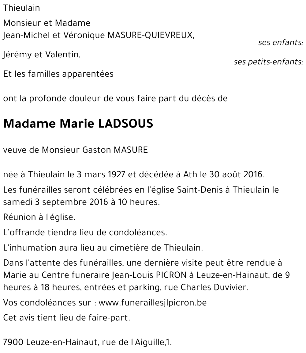 Marie LADSOUS