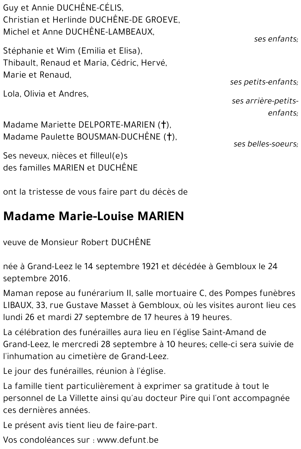 Marie-Louise MARIEN