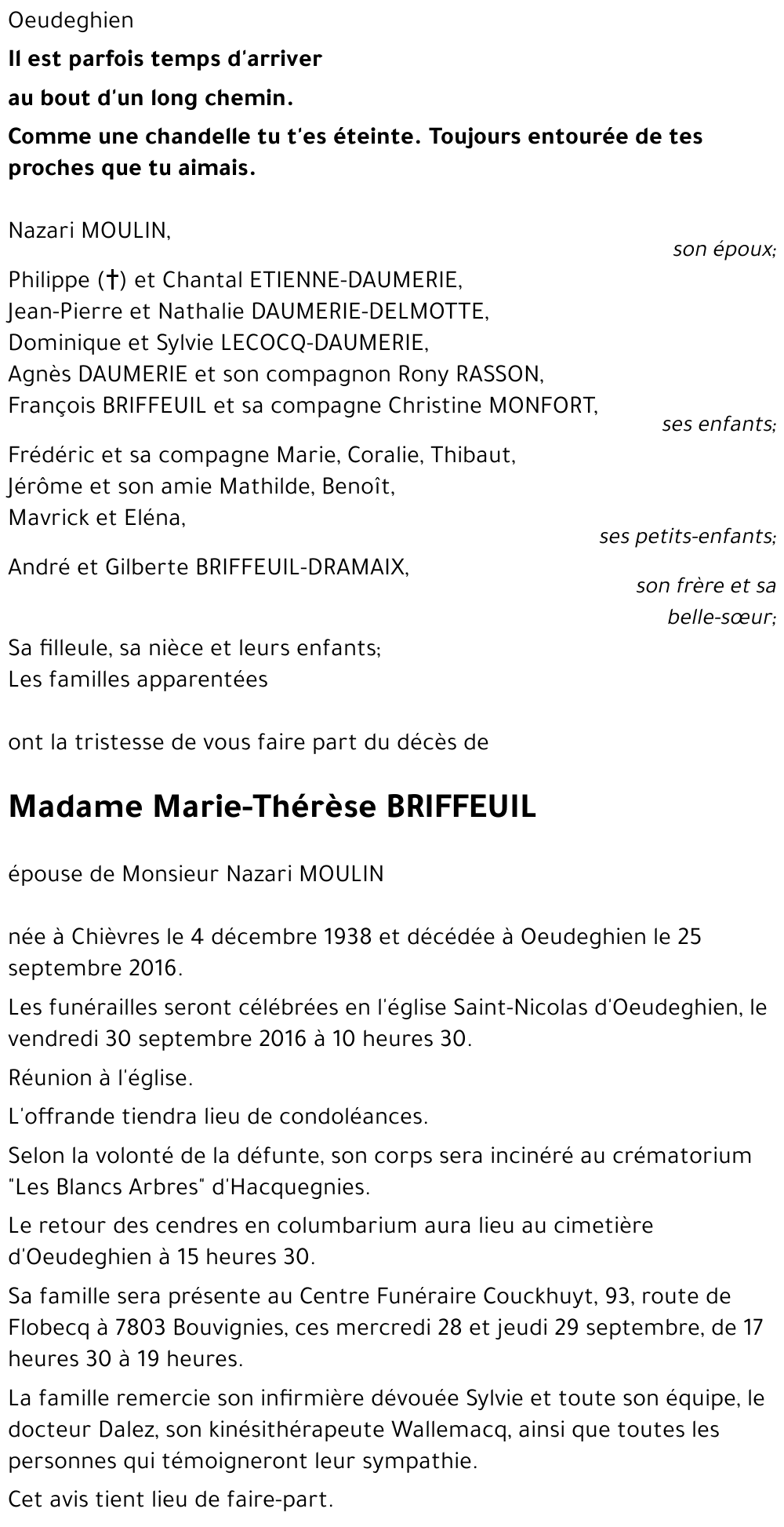 Marie-Thérèse BRIFFEUIL