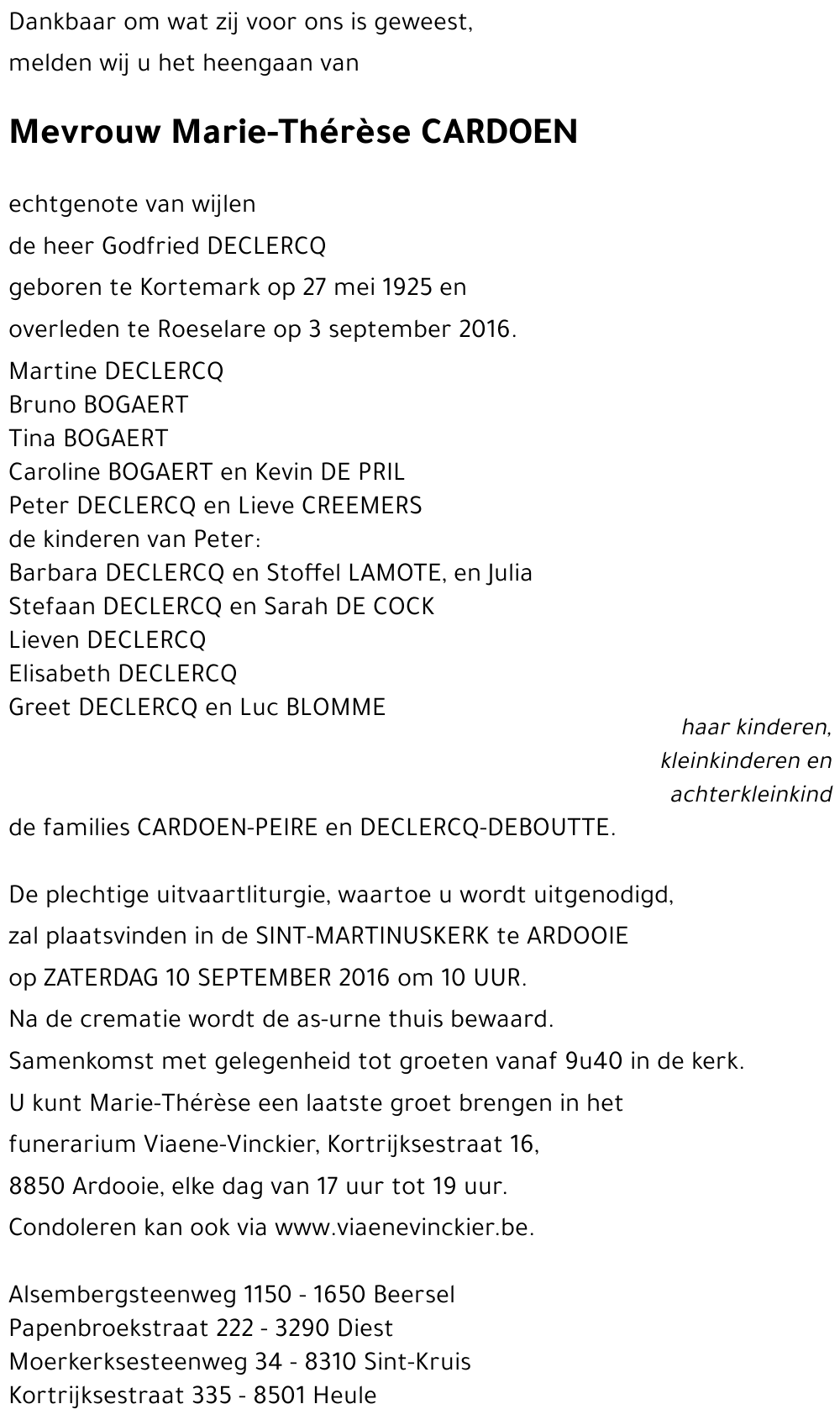 Marie-Thérèse CARDOEN