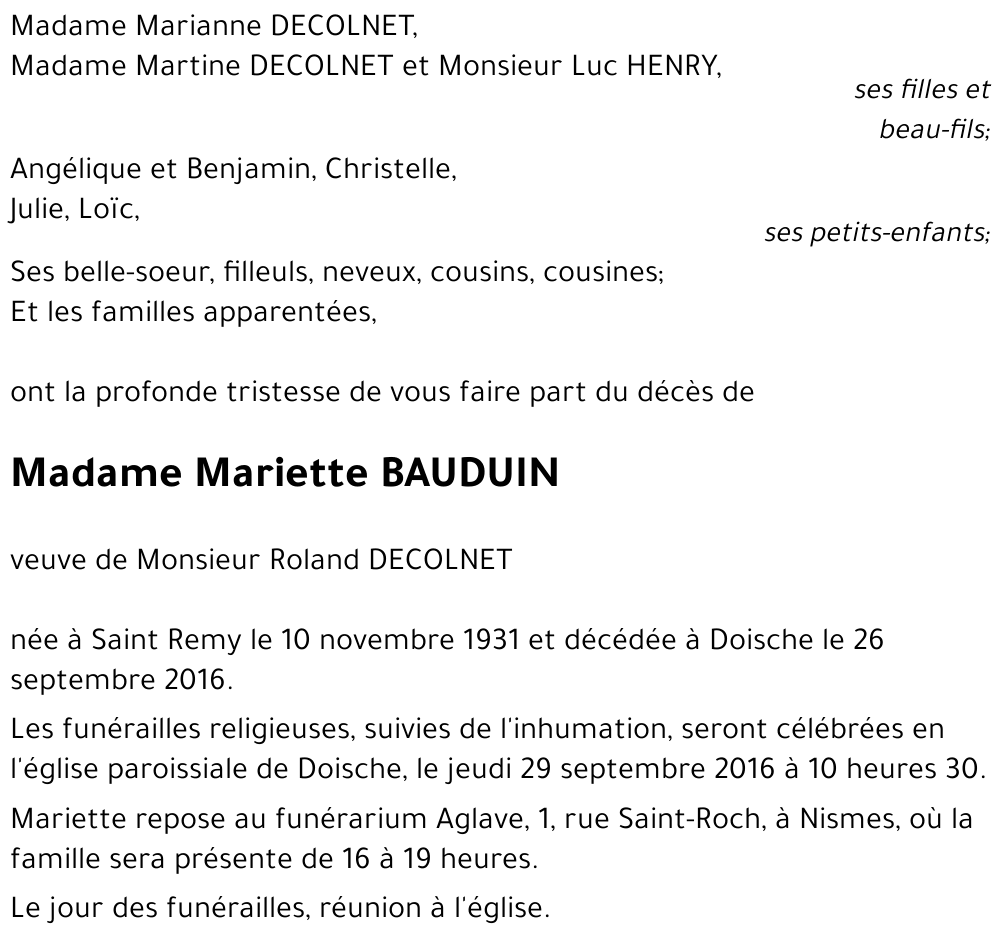 Mariette Bauduin