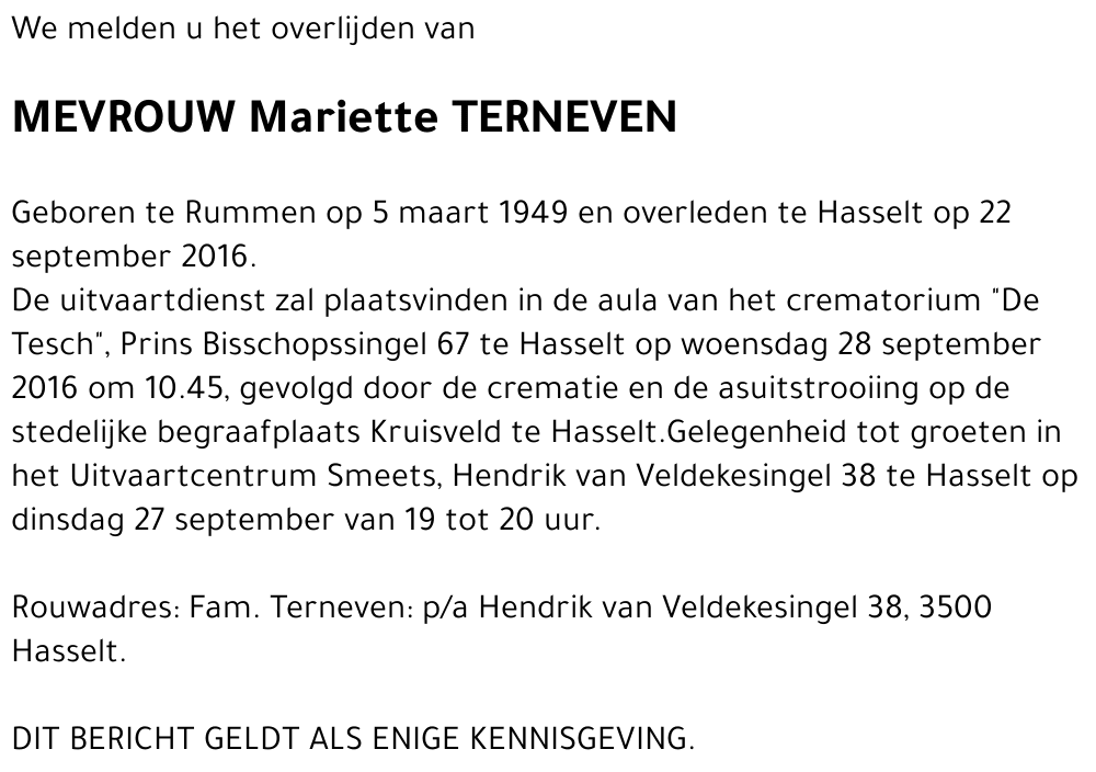 Mariette Terneven