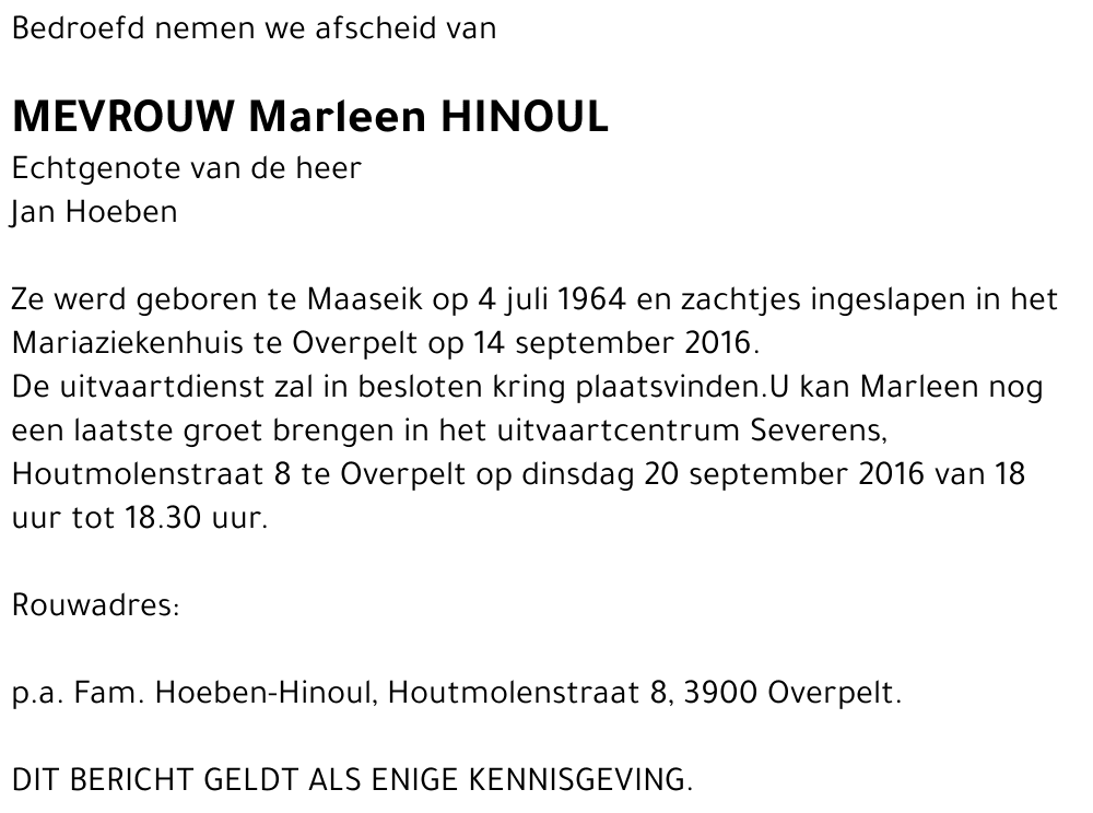 Marleen Hinoul