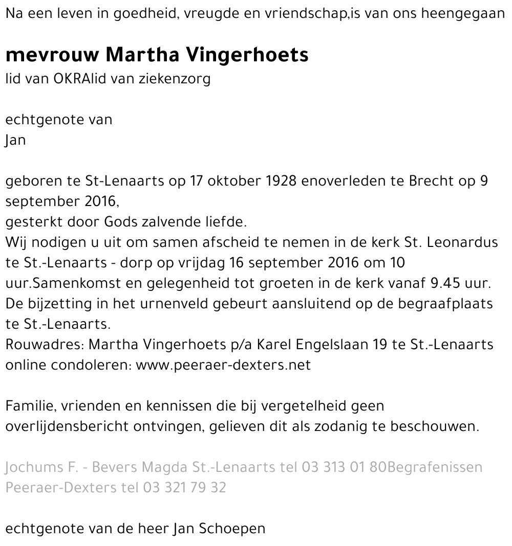 Martha Vingerhoets