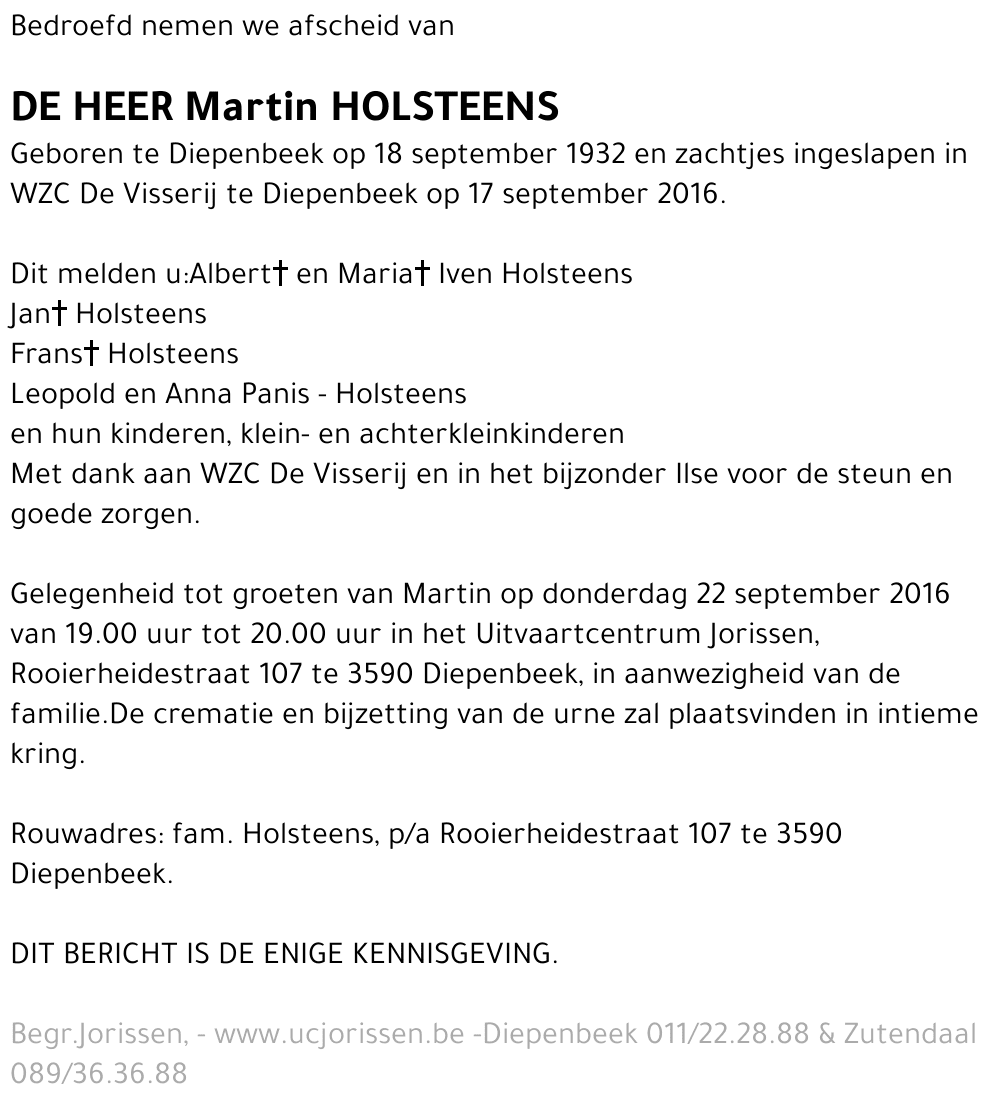 Martin Holsteens