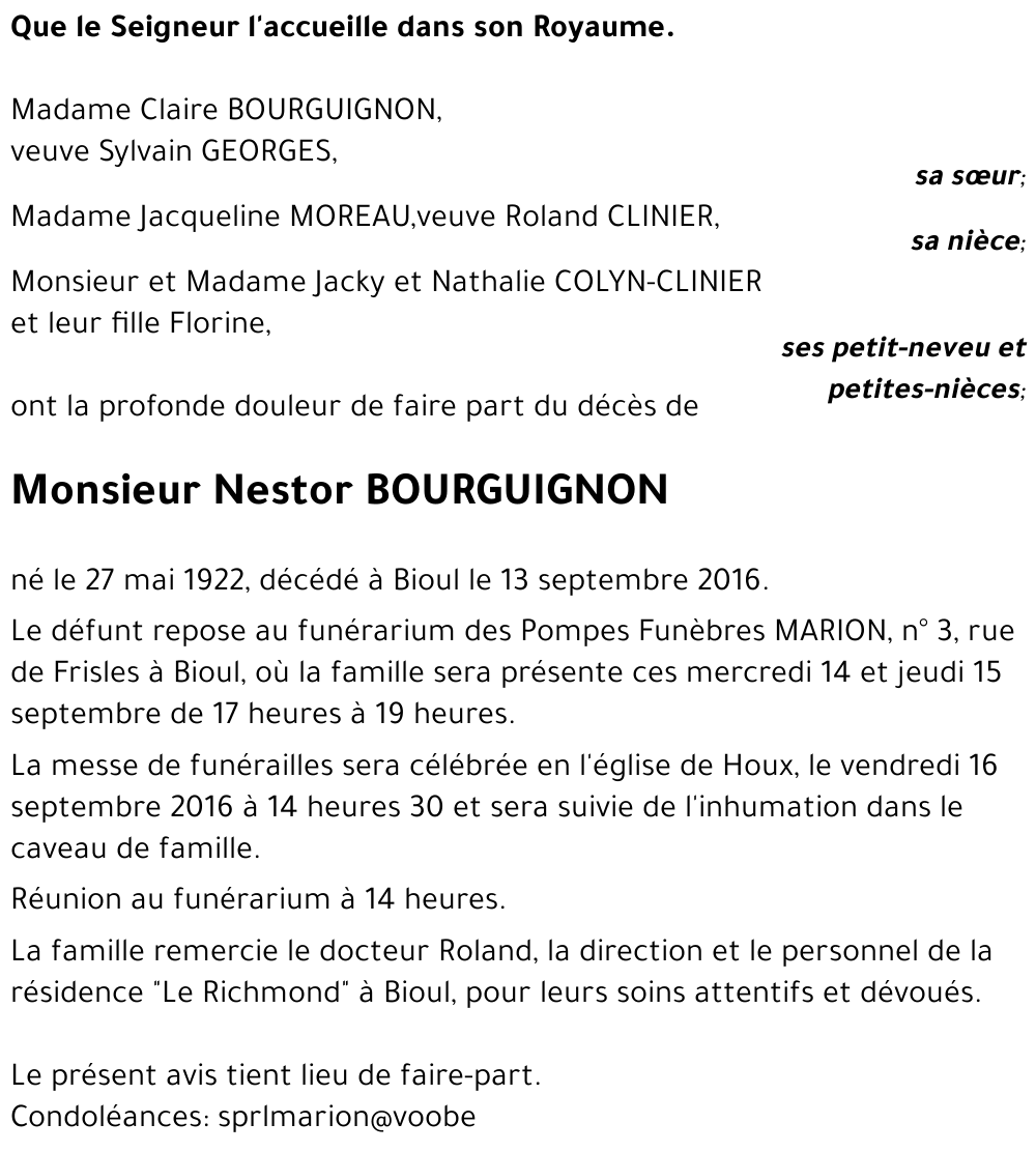 Nestor BOURGUIGNON
