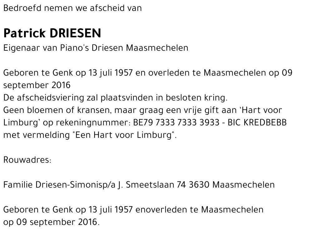 Patrick Driesen