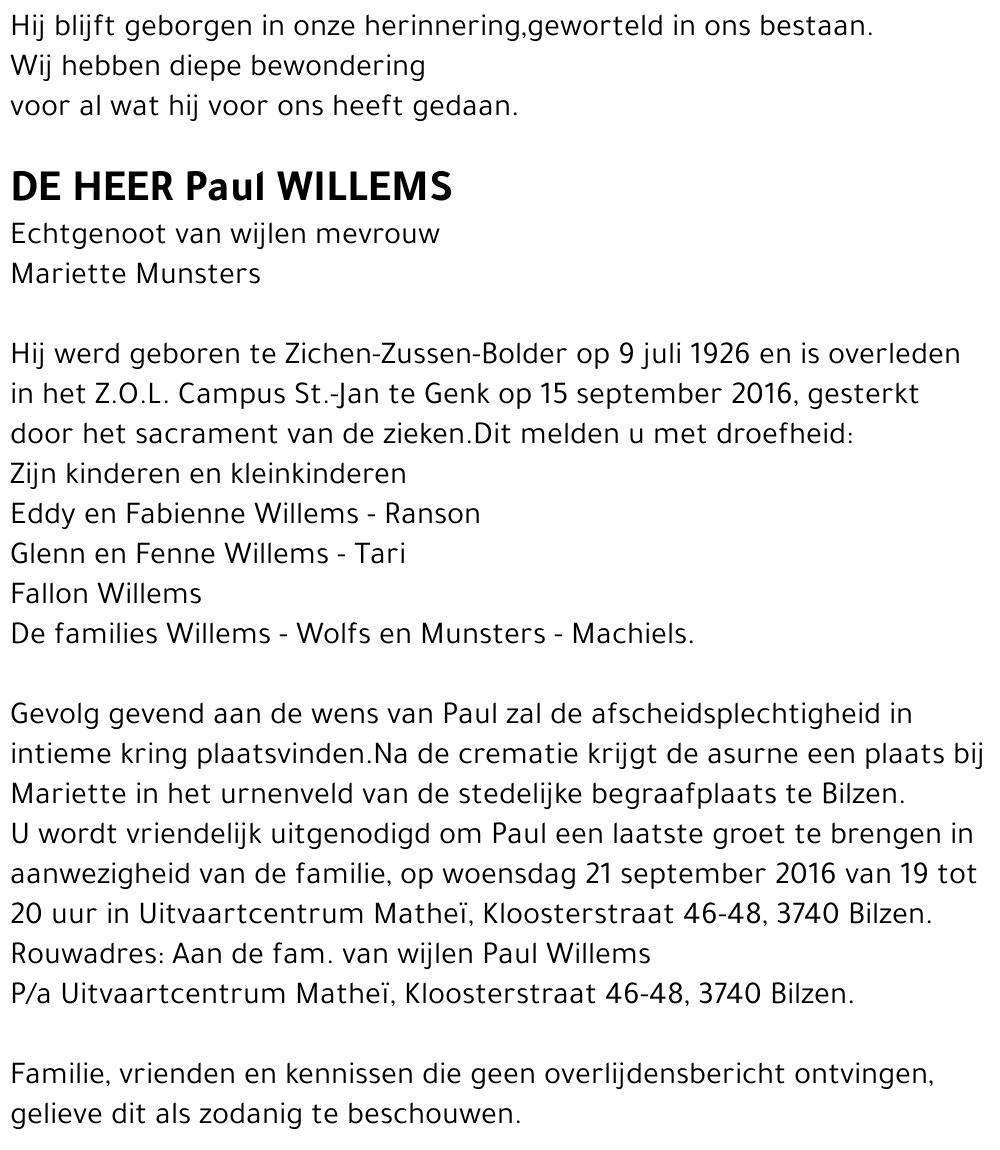 Paul WILLEMS