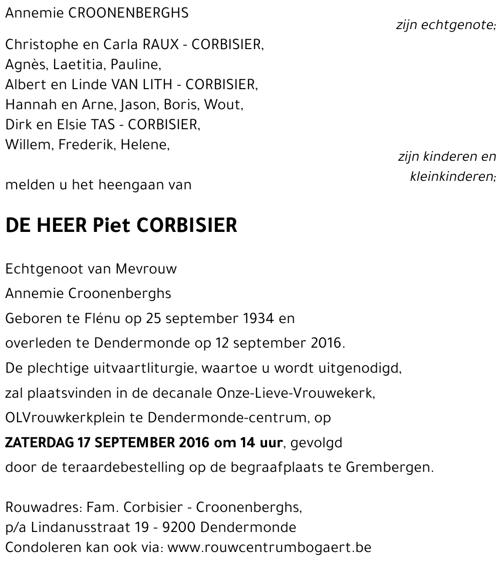 Piet Corbisier