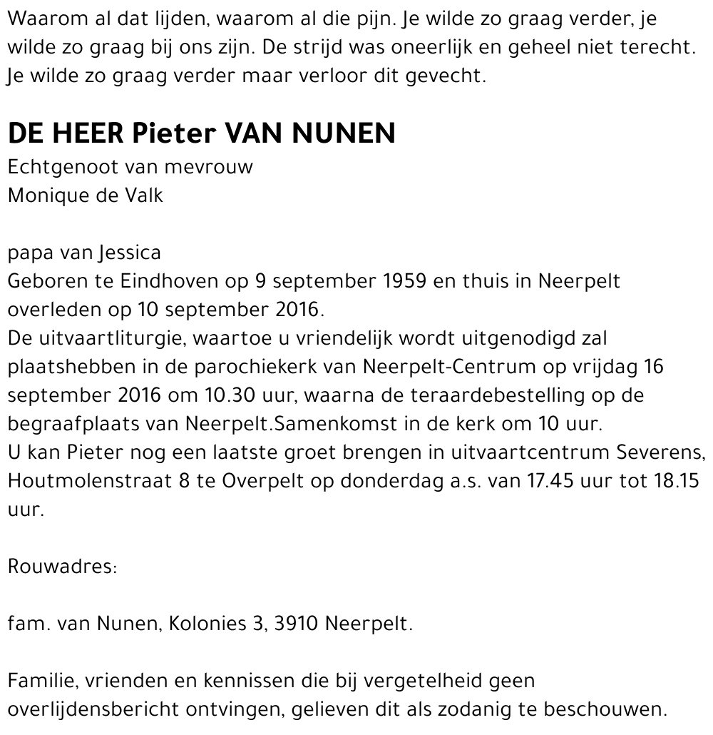 Pieter van Nunen