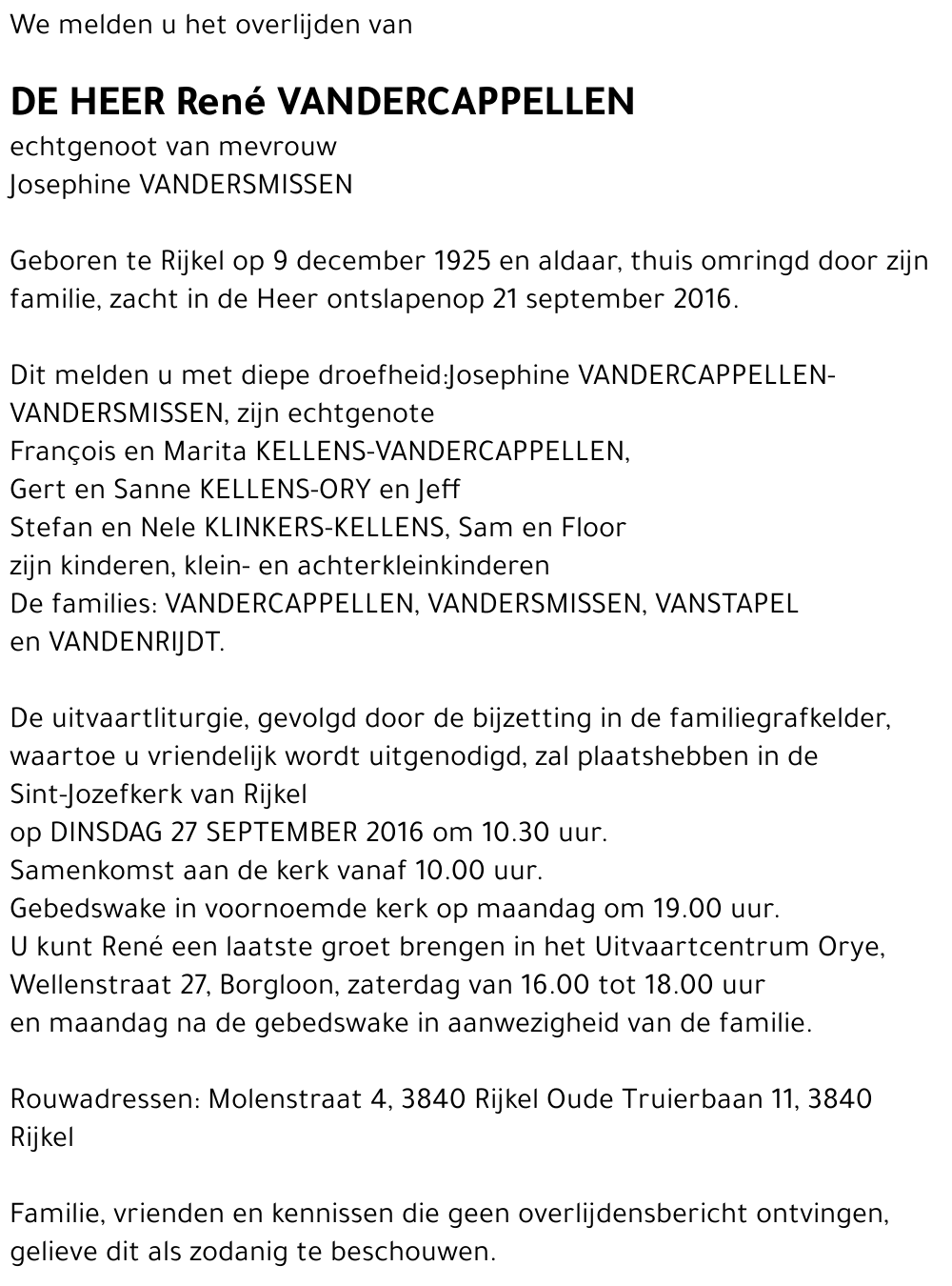 René Vandercappellen