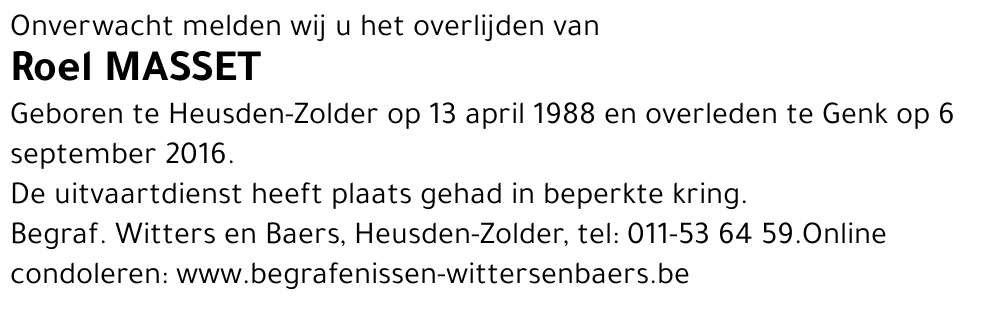 Roel Masset