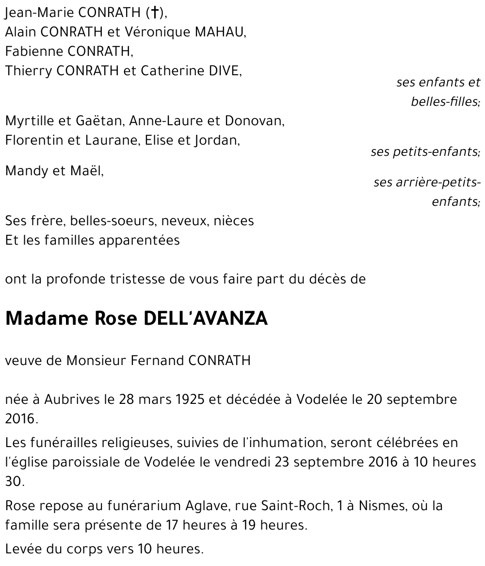 Rose Dell'Avanza