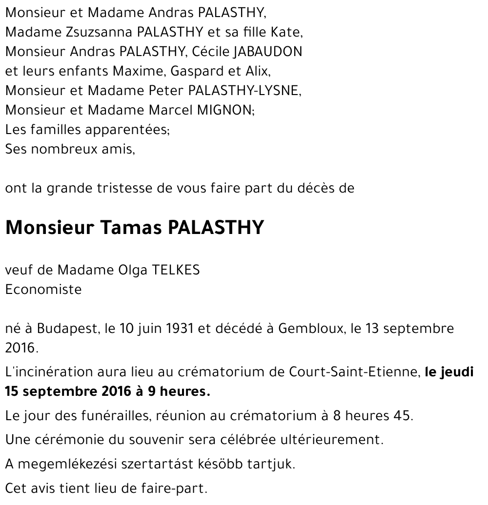 Tamas PALASTHY