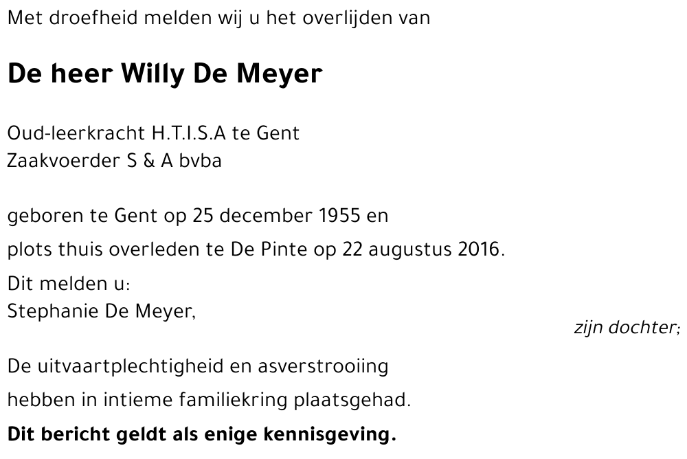 Willy De Meyer