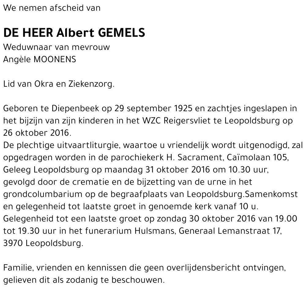 Albert Gemels