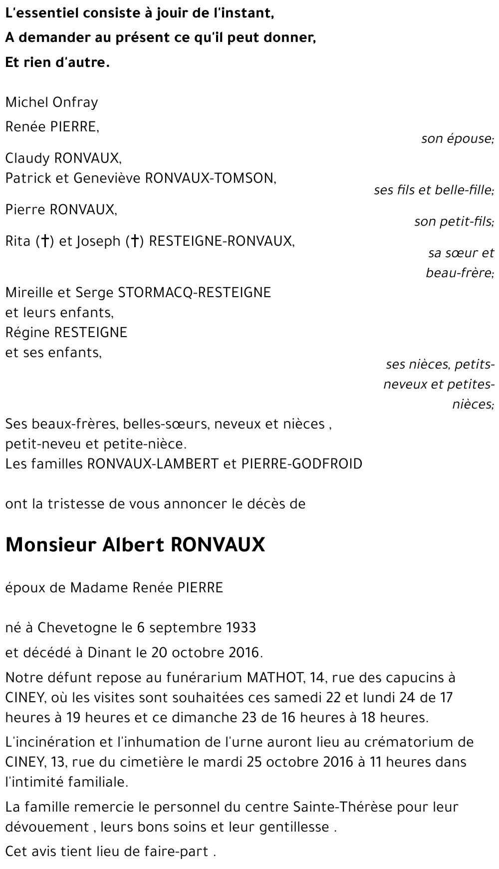 albert RONVAUX