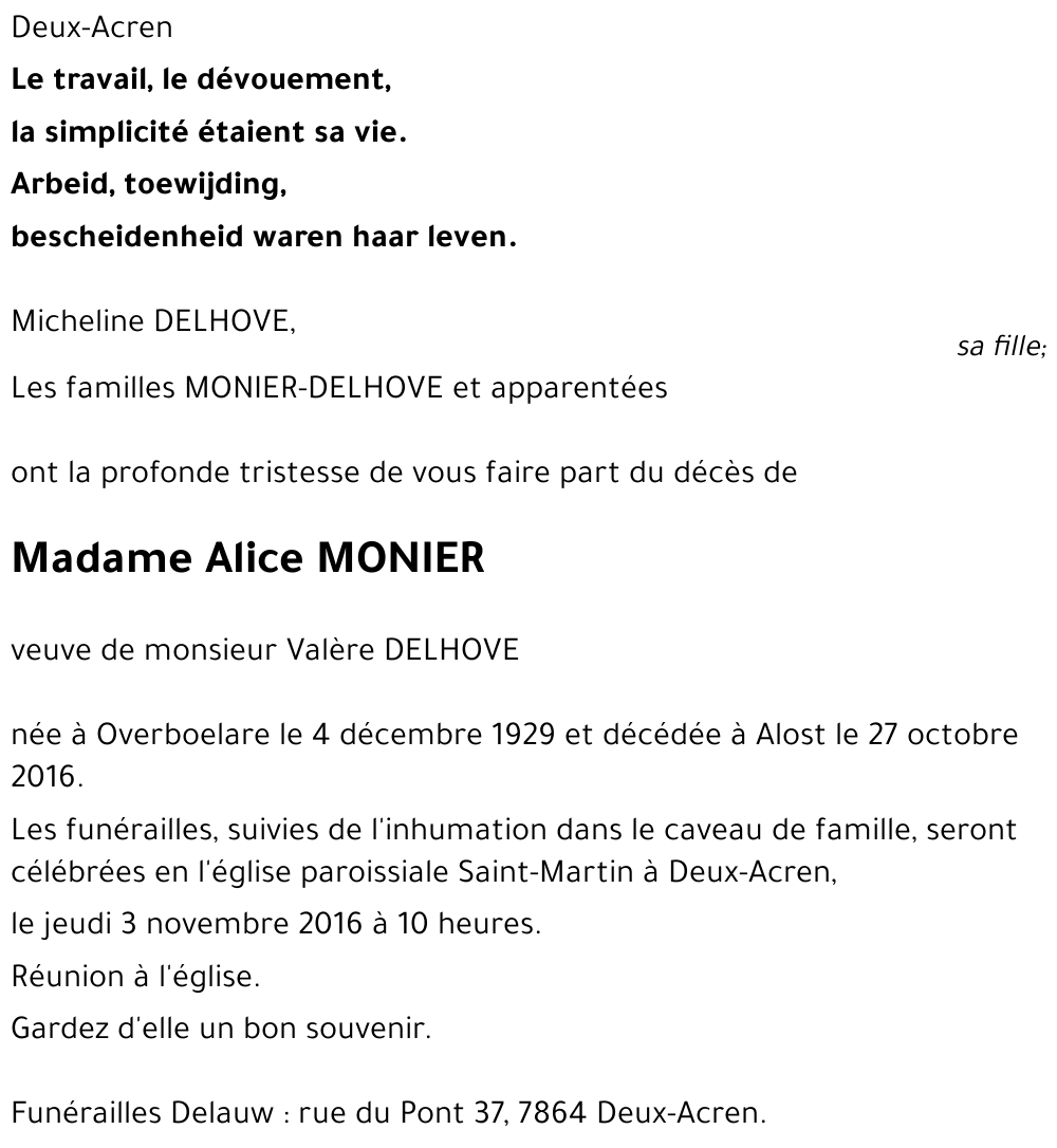 Alice MONIER