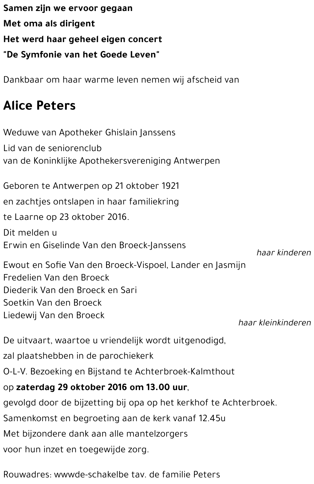 Alice Peters